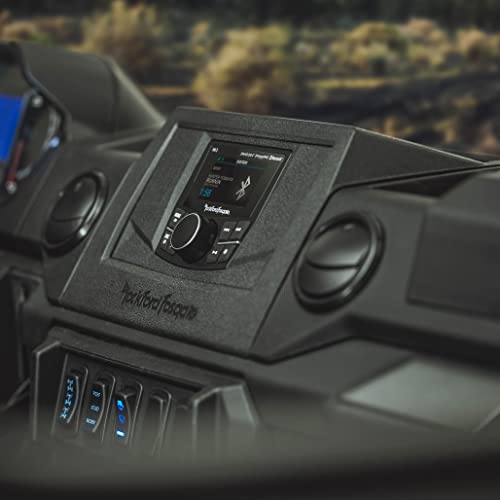 Rockford Fosgate RNGR18-STG6 Audio Kit: PMX-3 Receiver, 1500-Watt Amp, M2 Series Color Optix Multicolor LED Lighted Front & Rear Speakers Plus Subwoofer for Select Polaris Ranger Models (2018-2022) Rockford Fosgate RNGR18-STG6 Audio Kit: PMX-3 Receiver, 1500-Watt Amp, M2 Series Color Optix Multicolor LED Lighted Front & Rear Speakers Plus Subwoofer for Select Polaris Ranger Models (2018-2022)
